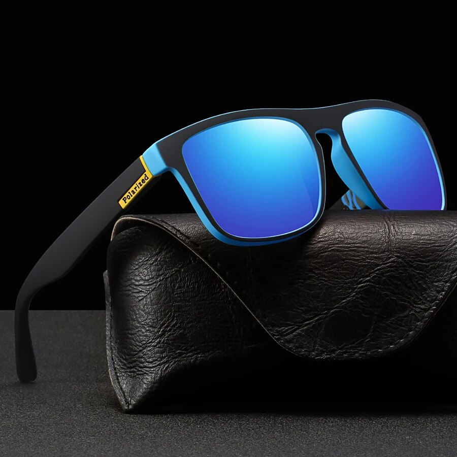 Clássico quadrado vintage esporte óculos polarizados para homens e mulheres, luxo marca designer óculos de sol, condução e pesca eyewear, UV400