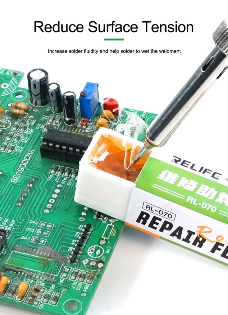 RELIFE RL-070 Wysokiej Jakości Pasta Topnikowa z Kalafonią do Lutowania Elektroniki PCB Układów Scalonych IC BGA Naprawa Wysokowydajne Narzędzie do Lutowania