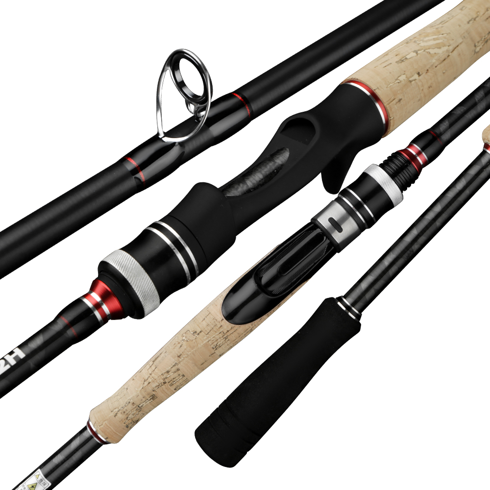 Lure fishing rod 2.28m,2.4m XH XXH Fast Action 40LB 2sections Jerkbait Fishing Rod Carbon Spinning Casting Rod for Big Game