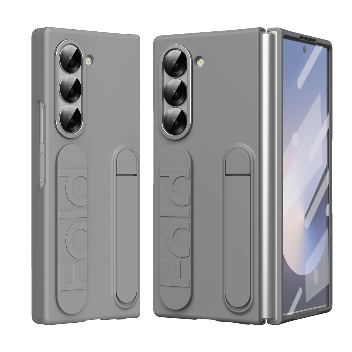 Originele telefoonhoes voor Samsung Galaxy Z Fold 7 6 siliconen hoes beschermhoes met standaard Z Fold 6 siliconen grip hoes EF-MF956
