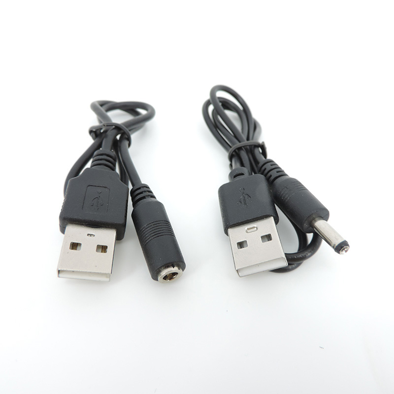 USB A 2.0 Stecker auf 1,35 x 3,5 mm Gleichstrombuchse Stecker Buchse Kabel Gleichstromverlängerung Ladekabel Q1