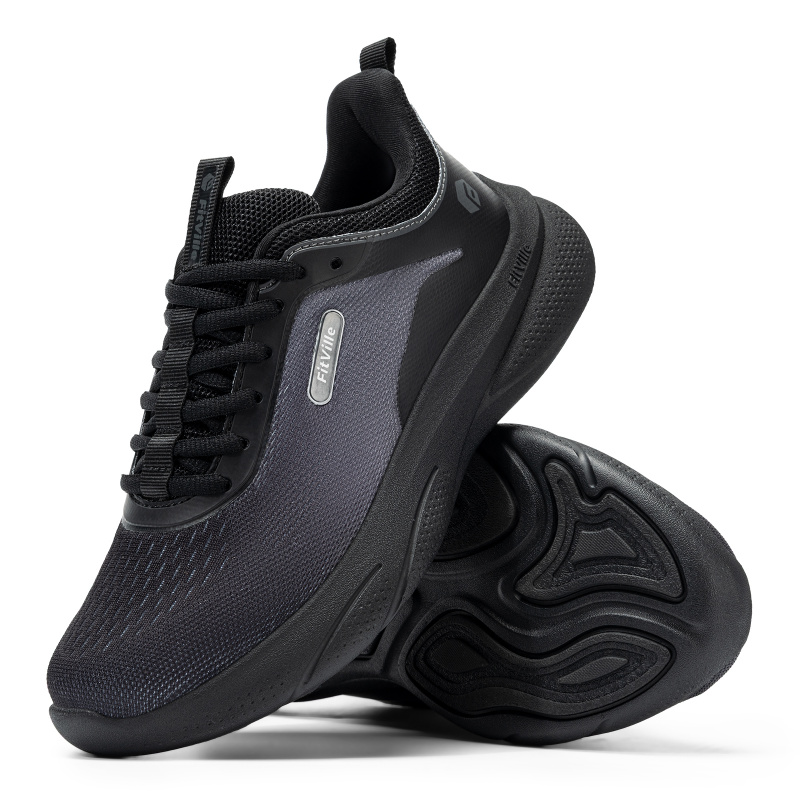 FitVille Sepatu Wanita Wide Fit Ringan Anti-Selip Sepatu Jalan Santai Bernapas Sepatu Atletik Untuk Wanita