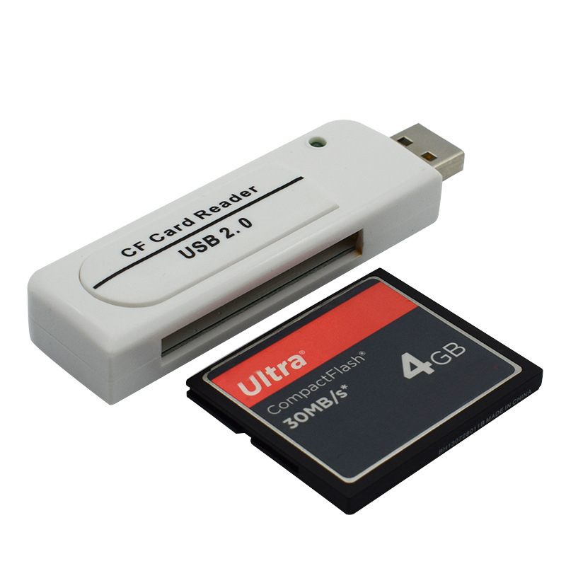 Leitor de cartão usb 2.0 cf para câmera digital ccd compacto flash cartão de memória visualizador escritor adaptador de transferência de dados estender dongle de memória