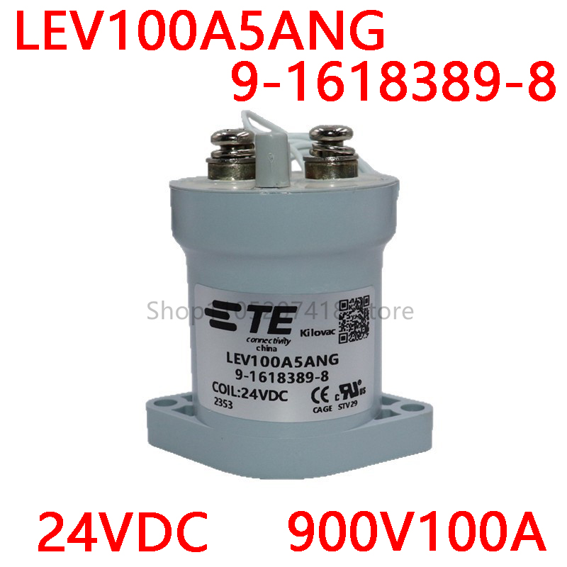 1PCS/Lot 24V coil 9-1618389-8 LEV100A5ANG high voltage DC relay DC24V New Energy Relay 900V 100A