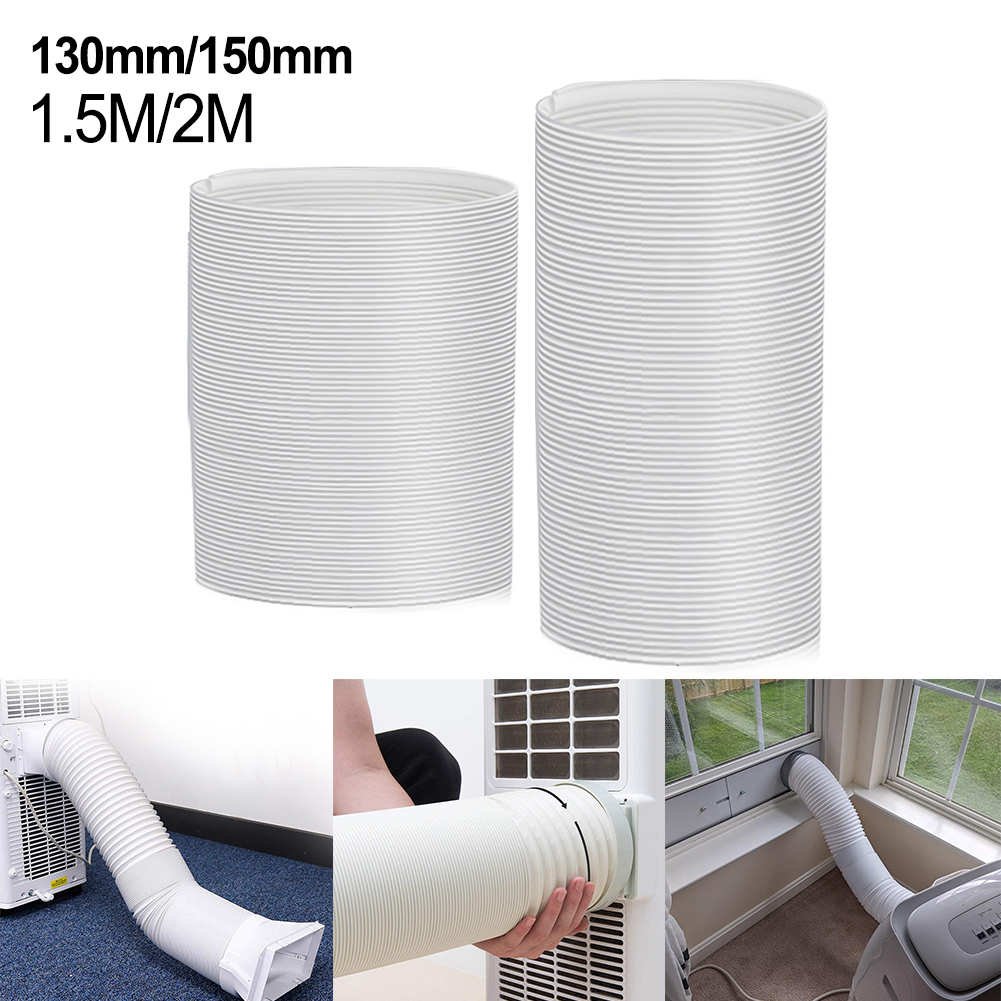 Flexível Móvel Ar Condicionado Acessórios, Vent Mangueira Duto Outlet, telescópico Heat Exhaust Pipe, Espessado Tubo de Escape, 150 cm, 200cm
