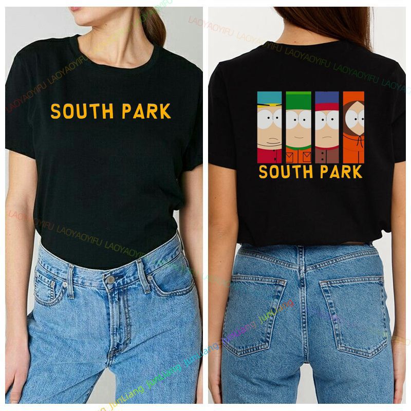 Cartoon S-South P-Park lustige T-Shirt Unisex Mode lässig übergroße kurz ärmel ige Rundhals ausschnitt aus 100% Baumwolle