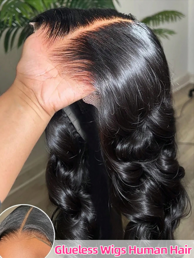 Парик из натуральных волос 250% Body Wave 13x6 Full HD Frontal, готовый к ношению, без клея, для женщин, 7x5, с предварительно нарезанным кружевным фронтом, 30-34 дюйма