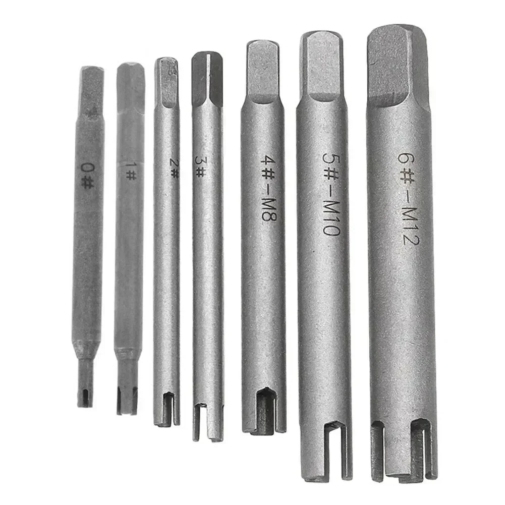 Screw Tap Extractor Steel Broken Head Taps Remover Stripped Screw Tap Extractor Screw Remover Tools Drill Bits 4 M5 M6 M8 M10