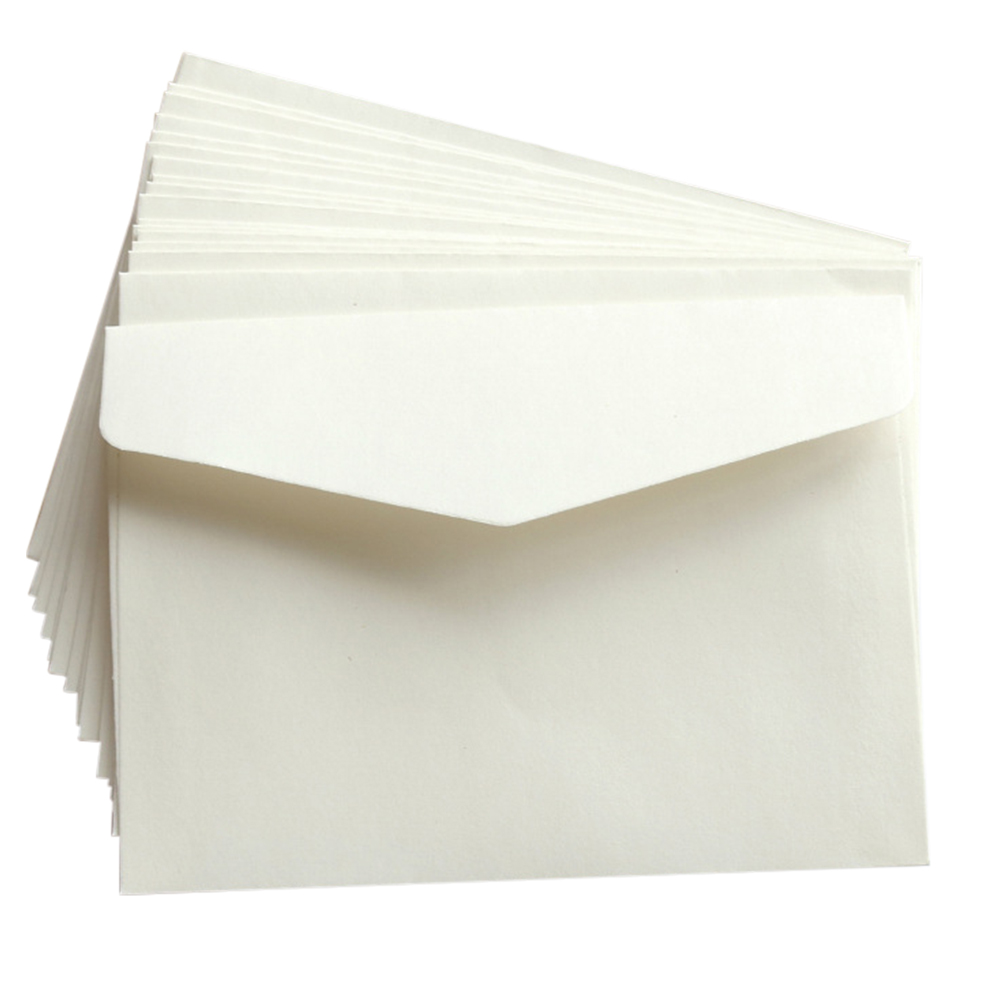 100 Uds Mini sobre en blanco bolsas de almacenamiento de dinero sobres de efectivo de negocios tarjeta de foto carta sobres de papel regalo 2025 nuevo