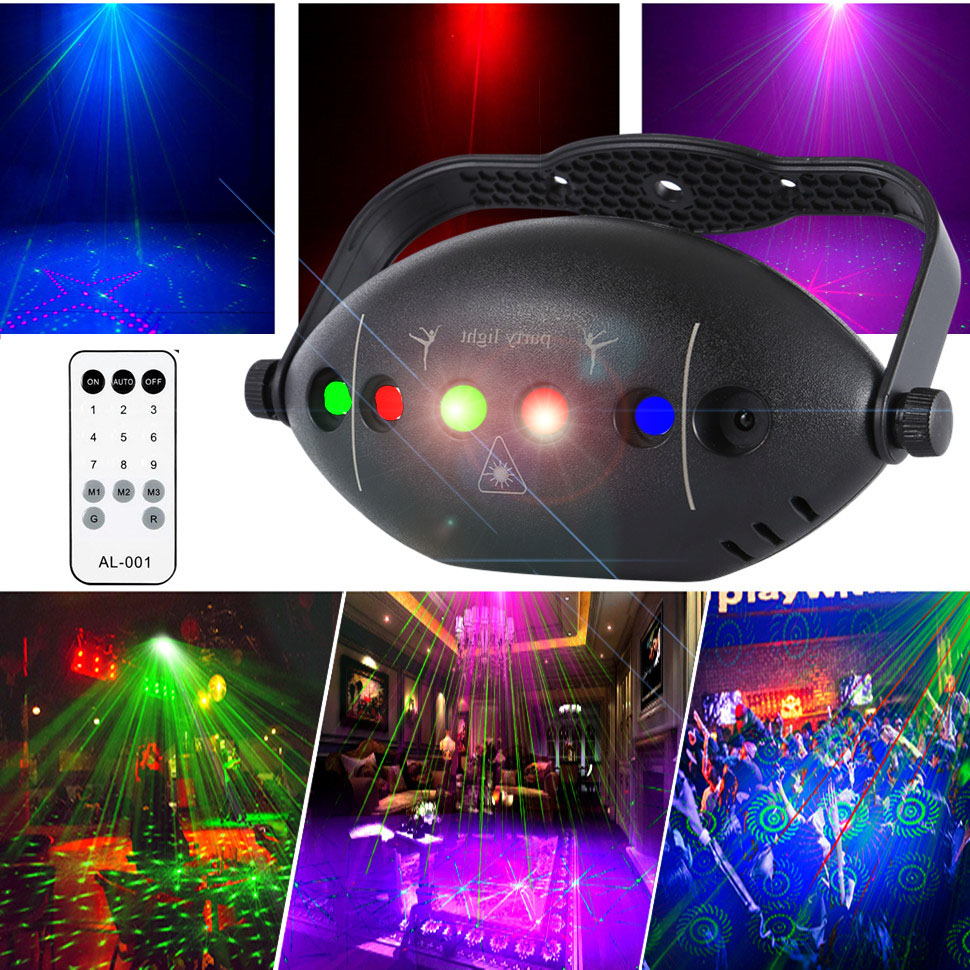 Stage Party Laserprojector DJ Disco Light Oplaadbaar Rood Groen Blauw Strobe Party Club Home Festival Decoratief lichteffect