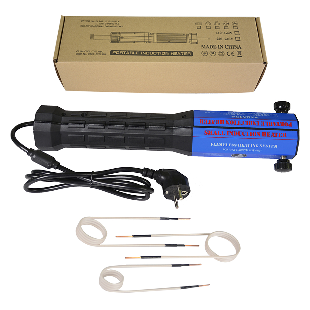 O mais recente kit aquecedor por indução de 1300w automotivo 110v/220v máquina de aquecimento por indução de calor sem chama ferramenta de reparo de carro com 3 bobinas