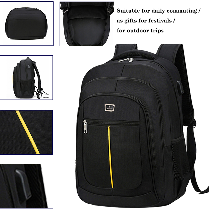 Moderner, minimalistischer Laptop-Rucksack für den täglichen Gebrauch. Trendige, geräumige, leichte, funktionelle Reise- und Bürotasche mit Kontrastdetail
