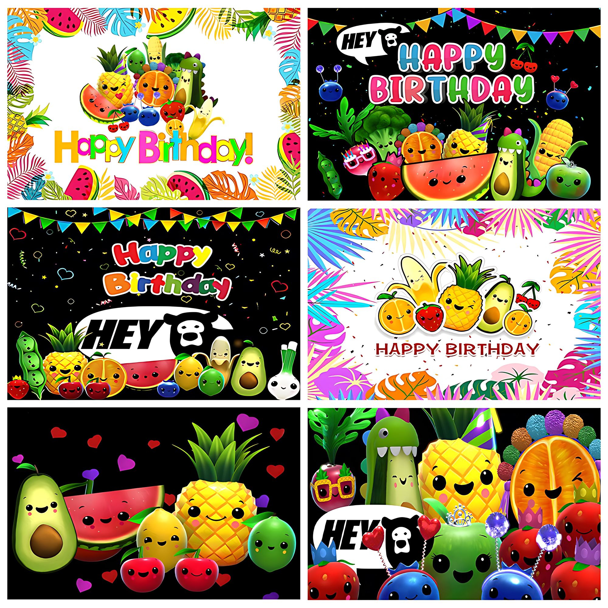 Ehi Bear Sfondo sensoriale Buon compleanno Sfondo fotografico per bambini Torta di frutta Smash Banner per feste Puntelli per studio fotografico personalizzati