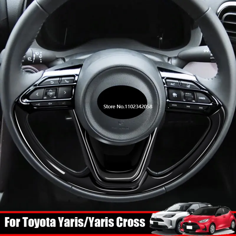 Dla Toyota Yaris /yaris Cross 2020 2021 2023, osłona panelu kierownicy z włókna węglowego, dekoracyjna ramka, naklejka, akcesoria