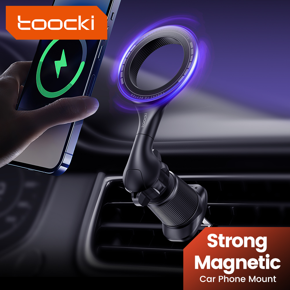 Toocki Magnetische Auto Telefoon Houder Air Vent Auto Mount Stand 360 ° Sterke Zuignap Auto Beugel Voor Iphone Samsung Xiaomi Huawei