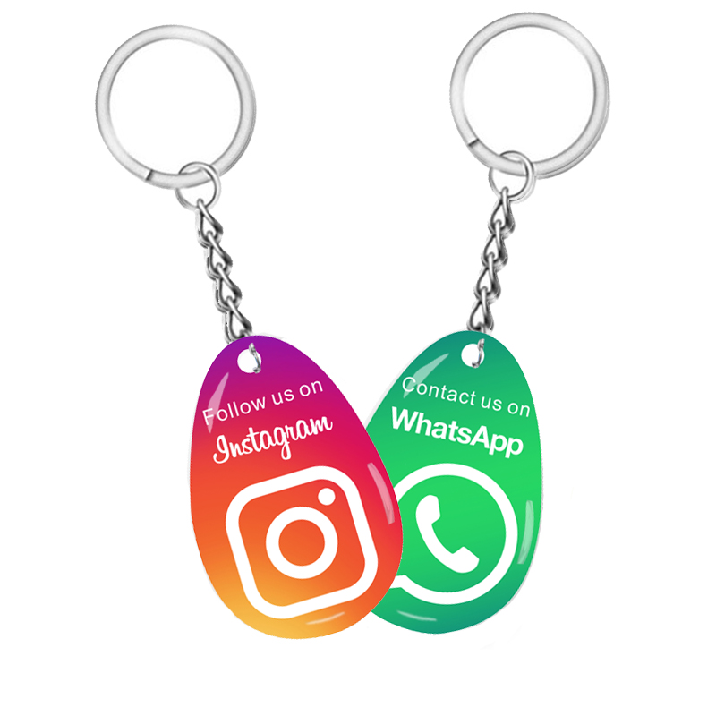 13,56 МГц NTAG215 NFC-тег RFID-брелок Смарт-карта Большая емкость памяти для Instagram WhatsApp Google