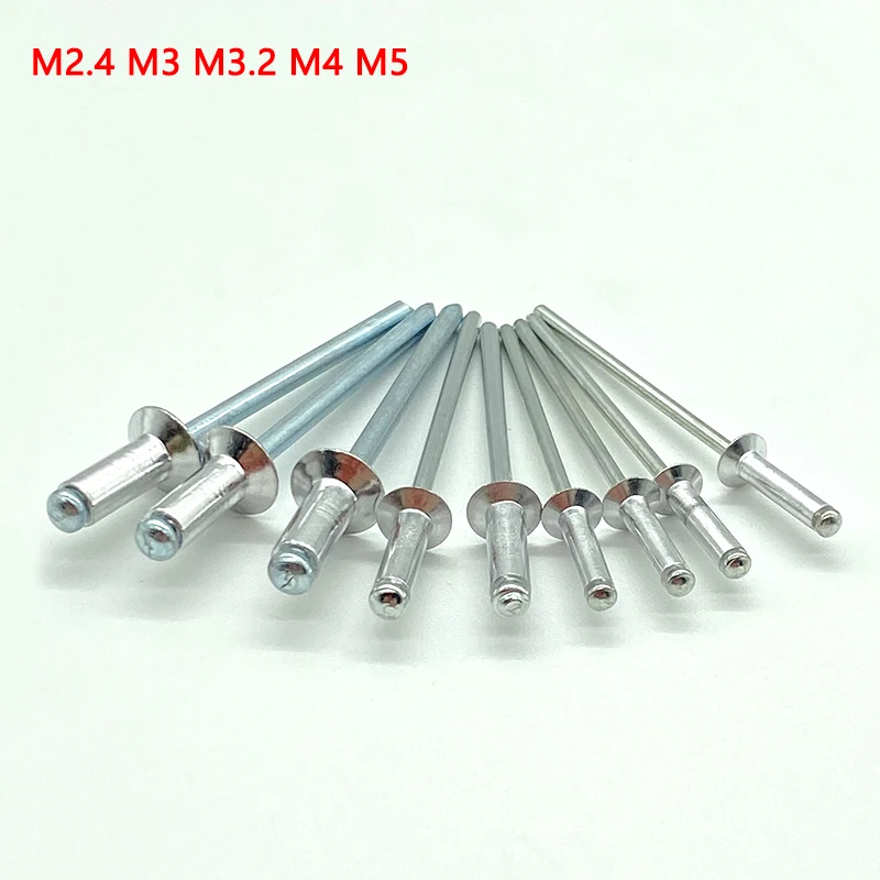 Seau à tête Pop avanten alliage d'aluminium moulé plat, ennemi, RiSALE, M2.4, M3.2, M5 figuré, 50 pièces, 30 pièces, 20 pièces