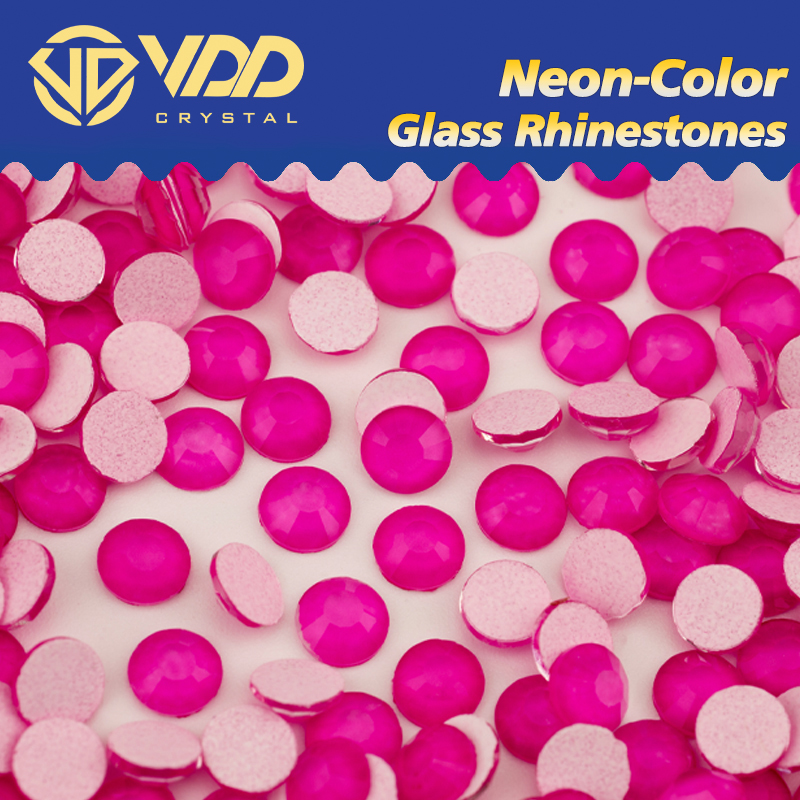 VDD SS6-SS30 290M Magenta Neon Color Glass Rhinestones Crystal Flatback Stones For DIY Crafts Nail Art Decorations Akcesoria