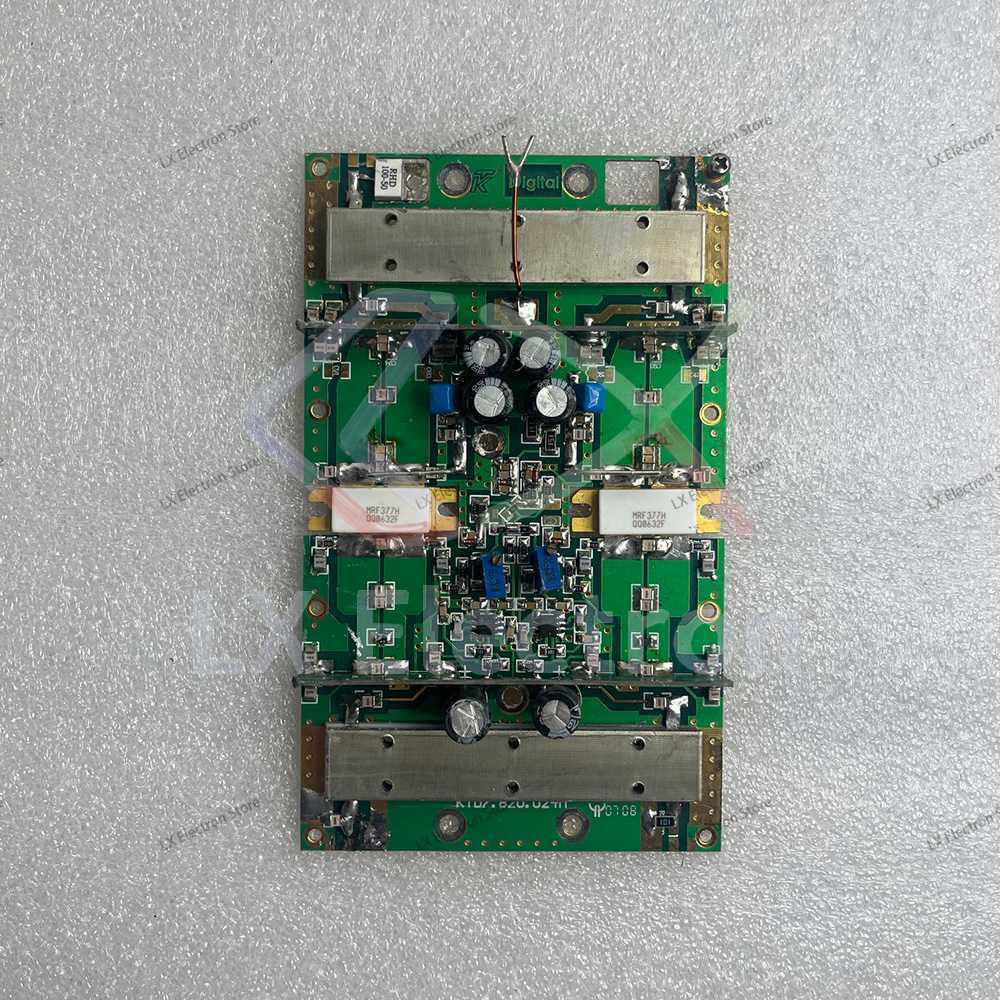 Module amplificateur de puissance RF double MRF377H CW 150W, OFDM 90W |   Alimentation CC 24-32V 420-870 MHz |   Carte d'amplification RF UHF DIY avec entrée de commande 1,5-3W