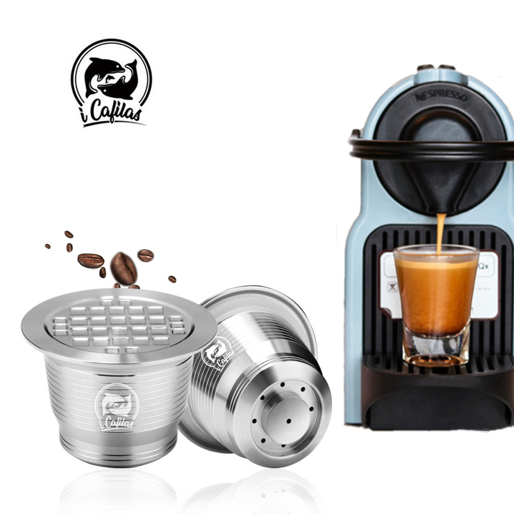 Filtro caffè riutilizzabile ICafilas per macchina Nespresso con capsula in acciaio inossidabile antimanomissione per Nospresso