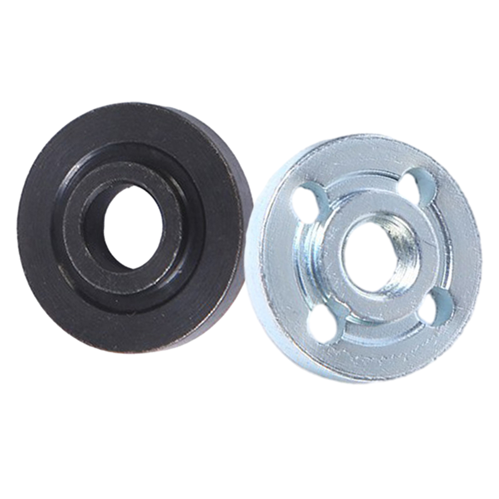 1 Set M10 Gewinde Winkel Grinder Metall Druckplatte Metall Innen Außen Flansch Mutter Set Werkzeuge Schleifmaschine Disc Klemmplatte