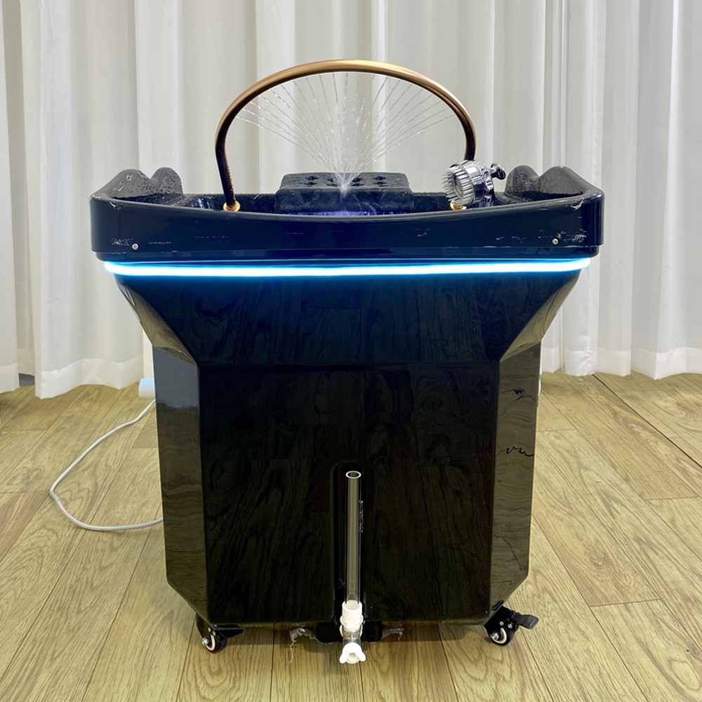 Head SPA Shampoo Wastafel met 60L Wateropslagtank, Waterverwarming, Geen noodzaak om de waterleiding aan te sluiten, Watercyclus Hydrotherapie