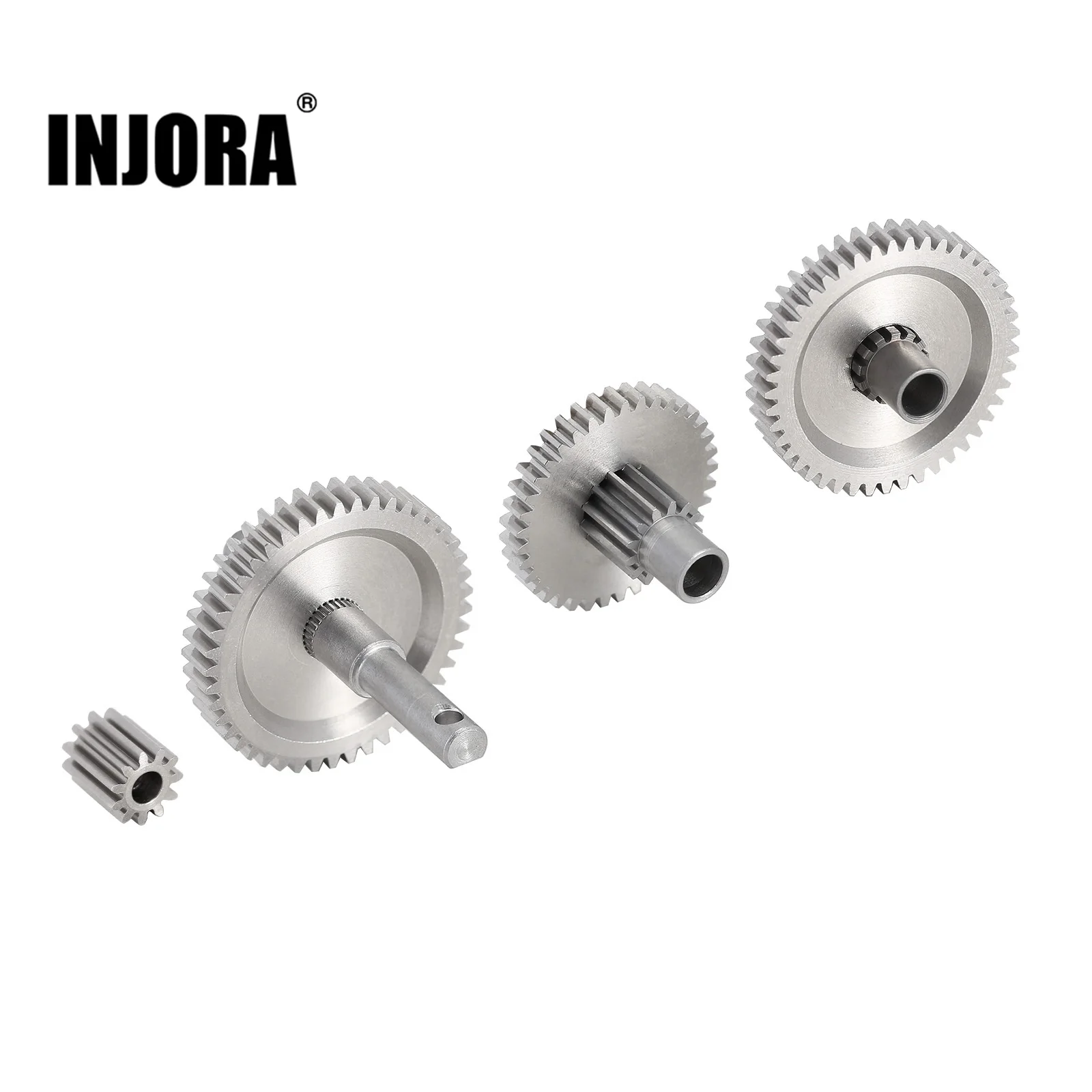 INJORA из нержавеющей стали Overdrive Underdrive, набор шестерен для 1/18 RC гусеничного автомобиля, обновление TRX4M (4M-36)