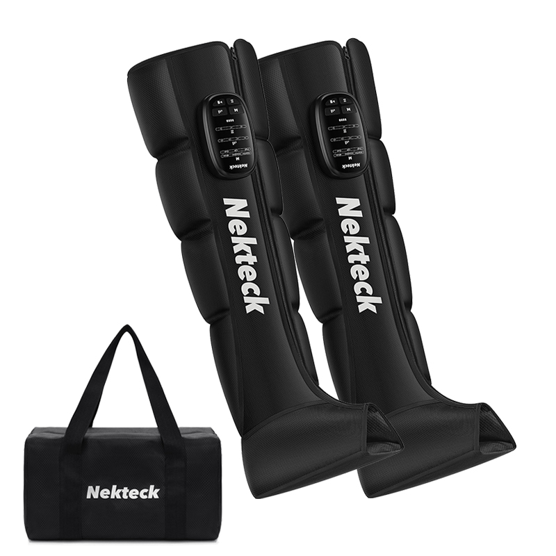 Nekteck 1 stks Luchtdruk Been Massager Draadloze Voetmassage Laarzen Kneden Knijp Diepe Ontspanning Kalf met Opbergtas
