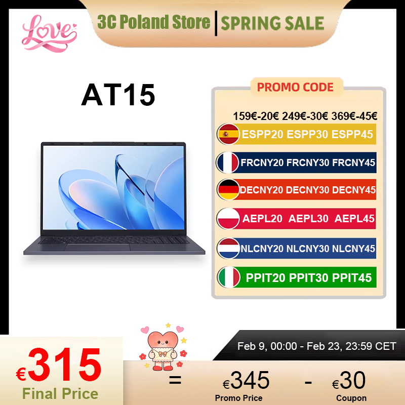 Firebat AT15-laptop 15,6 inch Intel N150 DDR4 16 GB RAM 512 GB / 1 TB SSD 1920 * 1080 Windows 11 notebook met achtergrondverlichting geïntegreerd numpad