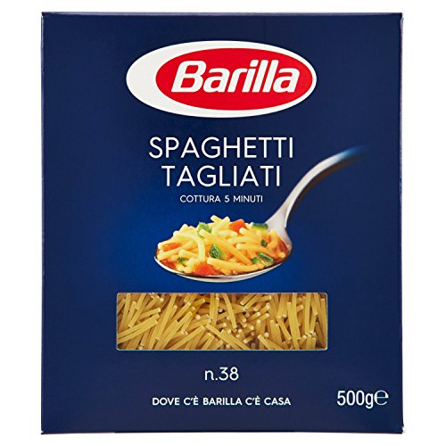 Barilla-Schnitt-Spaghetti, Hartweizen-Girolina-Nudeln, 38 – 500 g – 10 Stück]