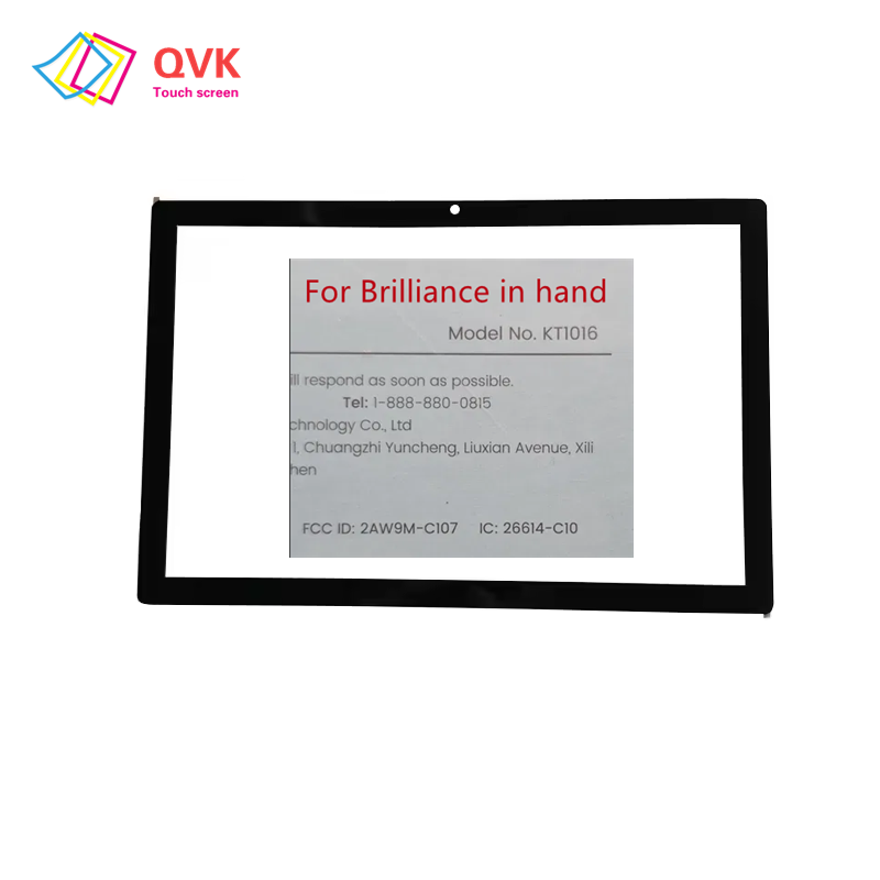 หน้าจอสัมผัสขนาด 10.1 นิ้ว สีดำ สำหรับแท็บเล็ตเด็ก Brilliance รุ่น KT1016  แผงกระจกหน้าจอสัมผัสแบบ Capacitive