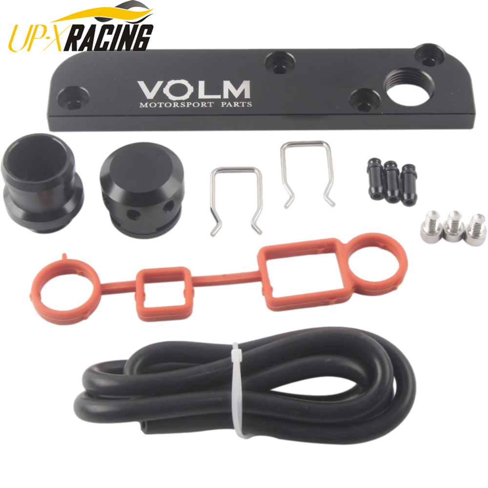PCV Delete Solution Kit w/ Boost Cap for MK5 Golf GTi S3 Leon Cupra With VOLM Logo