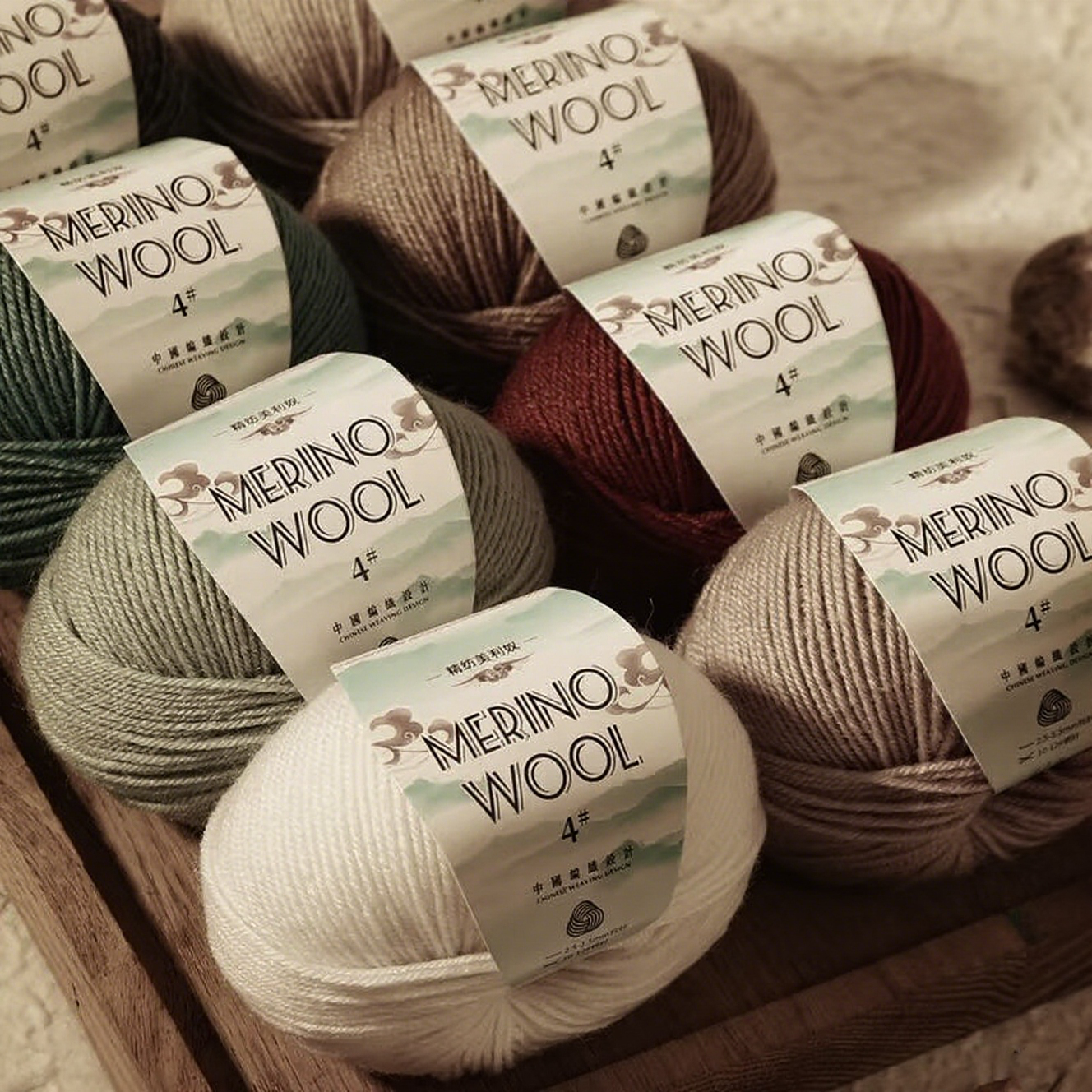 50g/roll Medium Coarse Wool Yarn Fine Handmade DIY Production Knitted Fashionable Warm Sweater Scarf Hat Yarn Ball