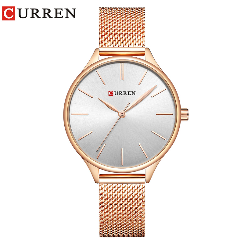 Istro REN-Montres simples pour femmes, montres-bracelets de marque, robe de mode, montre-bracelet pour dames, or rose, horloge cadeaux, offre spéciale