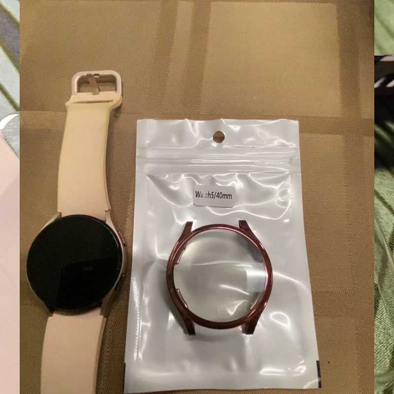 TPU-Hülle für Samsung Galaxy Watch 7-6-5-4-FE 40 mm 44 mm, vollständiger Schutz, Silikon-Stoßfänger, Displayschutzfolie, Uhrenzubehör