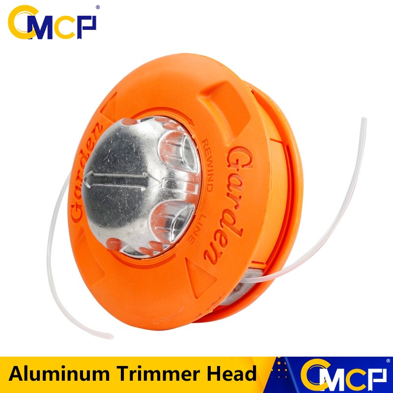 CMCP M10 cortacésped de cepillo de nailon y aluminio, carrete de golpe, cortadora de césped, cabezal cortador de 2 líneas, línea de hilo, sierra de hilo, desbrozadora de gasolina