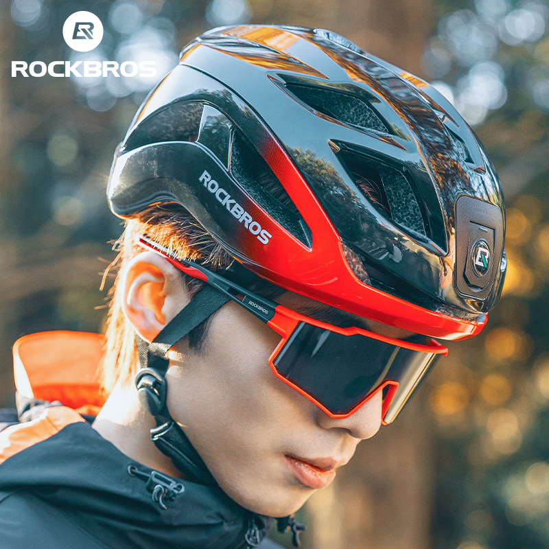 Велосипедные очки ROCKBROS, поляризованные фотохромные очки, защита от ультрафиолета UV400, велосипедные очки, солнцезащитные очки, ветрозащитные велосипедные очки