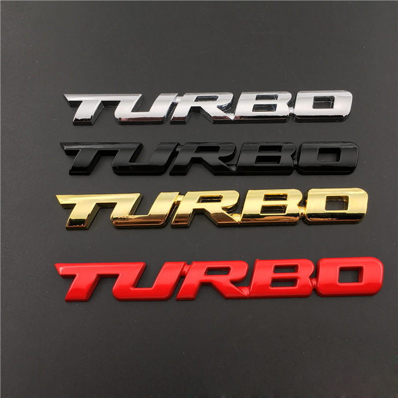 1 szt. Uniwersalny 3D metalowy list Car Styling TURBO Boost ładowanie wzmacniający godło naklejka naklejka akcesoria samochodowe
