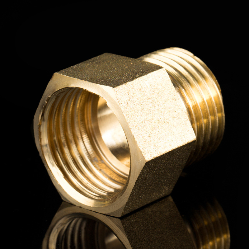 Accesorio de latón F/M M10 M12 M14 M16 M18 M20 M22 conectores de tubería de latón de rosca hembra a macho adaptador de acoplador de cobre junta roscada