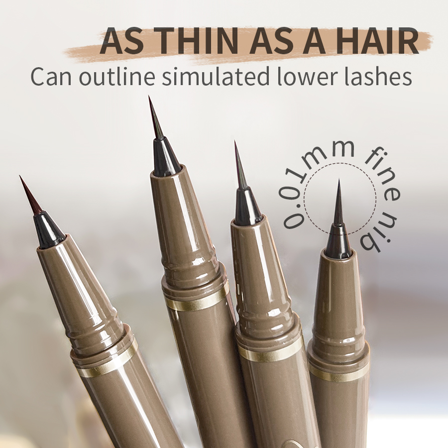 Glatter, sehr feiner Eyeliner-Stift, langwirksamer, schnell trocknender, wasserfester Eyeliner-Stift, geeignet für Anfänger und Mädchen, Urlaubsgeschenke