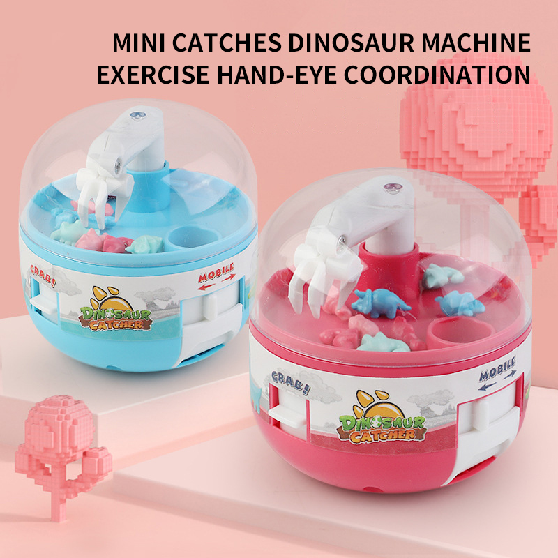 Kinderen Mini Gacha Machine vangen Dinosaurus Machine Klempingspop Ouder Kind Interactief Speelgoed