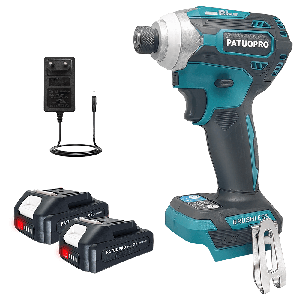 220N.M Cordless Electric Screwdriver Brushless Electric Impact Driver Wrench Rechargable Drill Driver For Makita 18v Battery