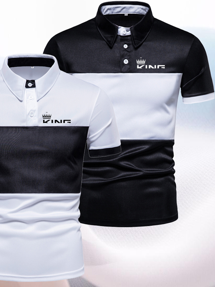 Summer Men's High Quality Polo Shirt Casual Sportswear Short Sleeve Lapel T-shirt Loose Fashion Clothing Golf Top