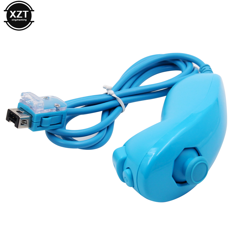 Bedrade Nunchuck Voor Nintendo Wiiu/Wii Game Controller Hand Gebogen Spel Handgreep Controller Nunchuk Tool Voor Wii Gamepad Accessoires
