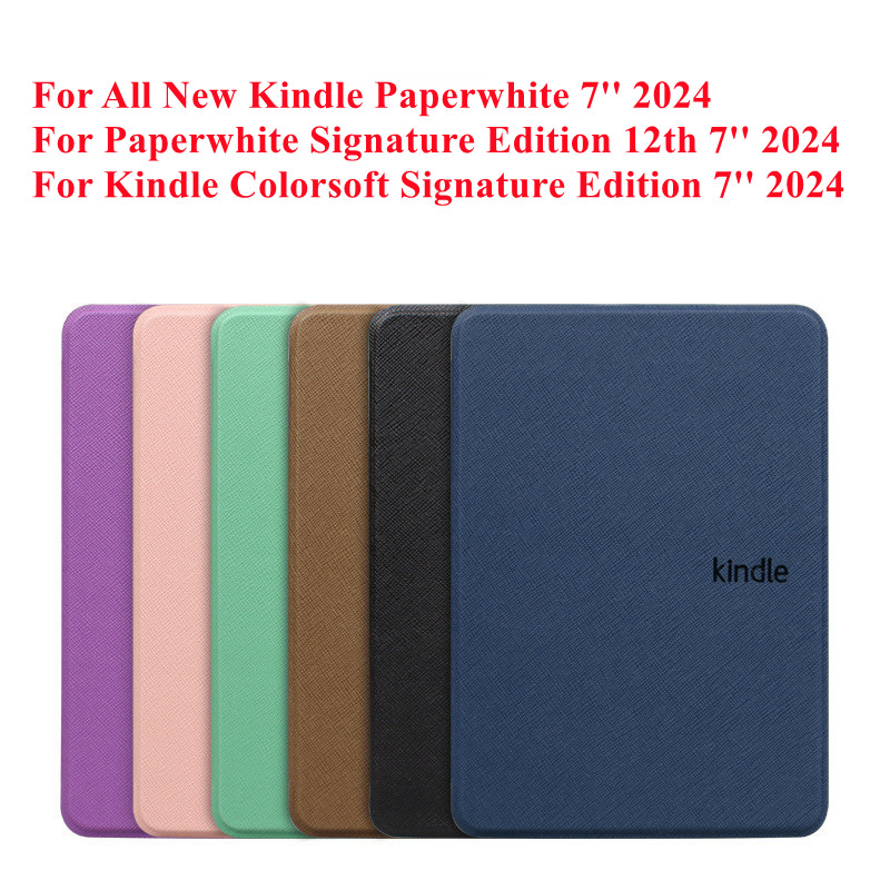 Funda magnética para 7 "todo nuevo Kindle Paperwhite 12th 2024 Colorsoft Signature Edition 12th 7'' SA568B SA569P Sleep Smart Cover