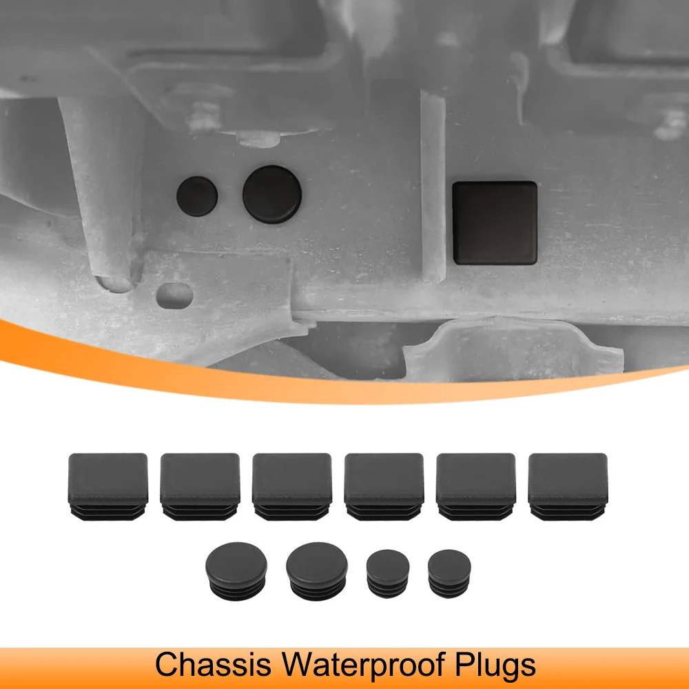 for Jeep Wrangler JK 2007-2016 2017 Chassis Waterproof Rubber Stopper Plugs Round Hole Waterproof Cover Car Exterior Accessories