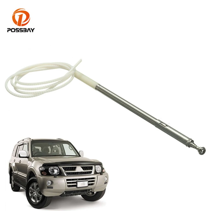 Antena de 6 secciones para coche, antenas de señal AM/FM, piezas exteriores de estilo para Mitsubishi Pajero 2000, 2001, 2002, 2003, 2004, 2005, 2006