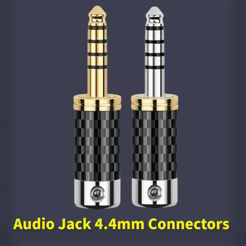 Złącze audio 4,4 mm 4,4 gniazda wtyczka słuchawek złoto rod 5-biegunowe lutowanie DIY NW-WM1Z NW-WM1A MDR-Z1R zacisk głośnikowy