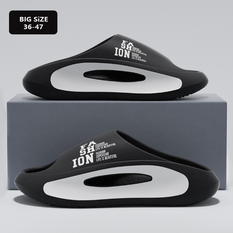 Zomer heren sportslippers binnen- en buitenshuis sandalen strand dikke zool EVA slippers open teen antislip heren dames huisschoenen grote maten