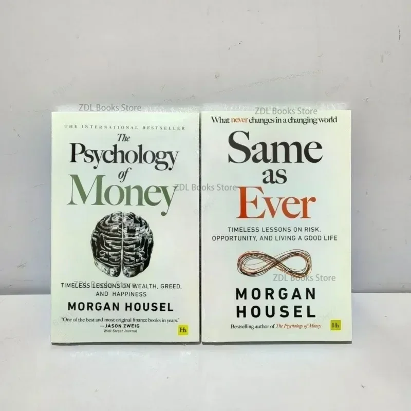 1-boek van Morgan Housel De psychologie van geld en hetzelfde als ooit boek in Engels paperback